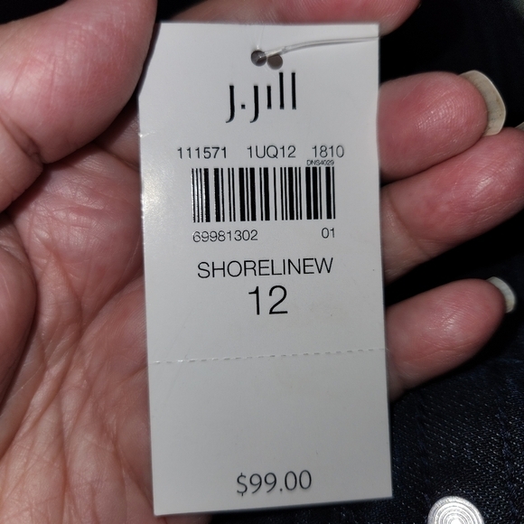 J. JILL 5 Pocket Denim Leggings Indigo sz 12 - Picture 3 of 8